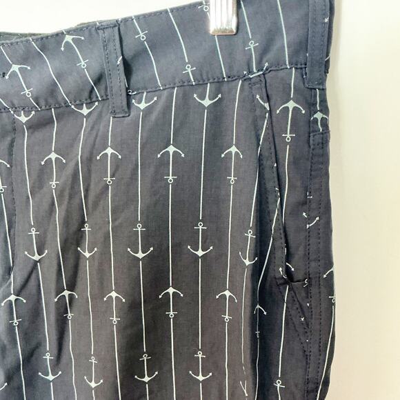 Trunks Mens Multi-Functional Shorts Navy Blue Anchor Print Nautical Size 36 - Picture 2 of 5